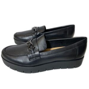 EASY SPIRIT Owen Casual Leather Loafers - Women's 7.5M - Black